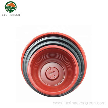 Disposable Black Microwavable Container Noodle Soup Bowl